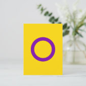 Intersekse vlag briefkaart (Staand voorkant)