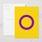 Intersekse vlag briefkaart (Voorkant / Achterkant)