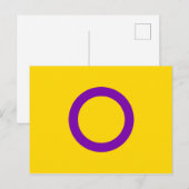 Intersekse vlag briefkaart (Voorkant / Achterkant)