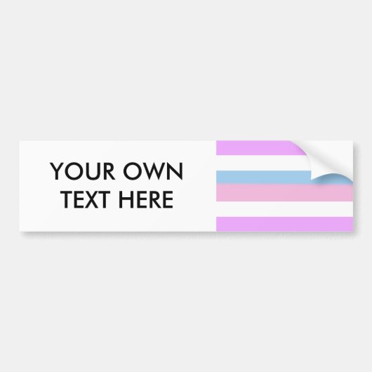 Intersekse vlag bumpersticker (Voorkant)