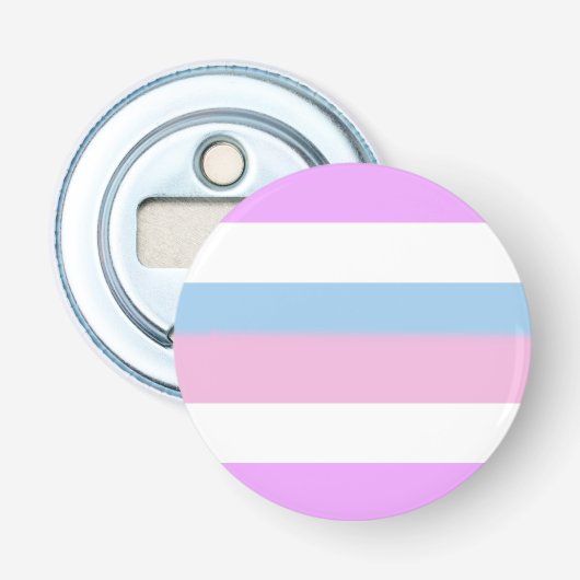 Intersekse vlag button flesopener (Voorkant)