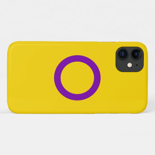 Intersekse vlag Case-Mate iPhone case (Achterkant (horizontaal))