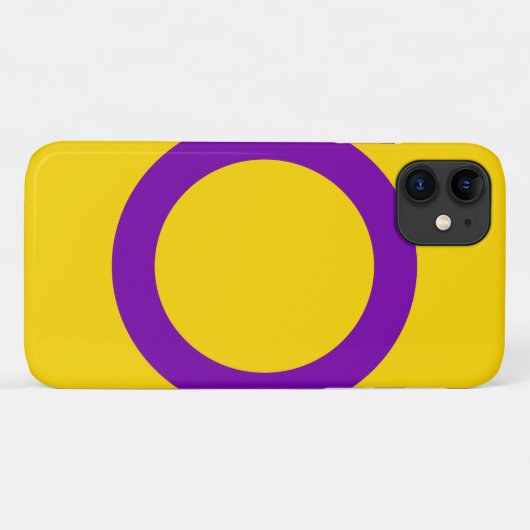Intersekse vlag Case-Mate iPhone case (Achterkant (horizontaal))