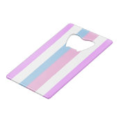Intersekse vlag creditkaart flessenopener (Voorkant Gekanteld)