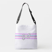 Intersekse vlag crossbody tas (Achterkant)