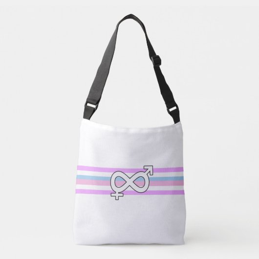Intersekse vlag crossbody tas (Voorkant)