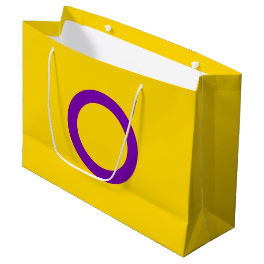 Intersekse vlag groot cadeauzakje (Voorkant Gekanteld)