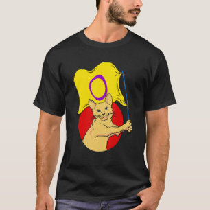 Intersekse Vlag Kat Non-binair Geslacht T-shirt
