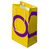 Intersekse vlag klein cadeauzakje (Achterkant Gekanteld)