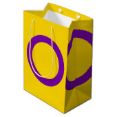 Intersekse vlag medium cadeauzakje (Achterkant Gekanteld)