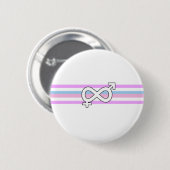 Intersekse vlag ronde button 5,7 cm (Voorkant /achterkant)