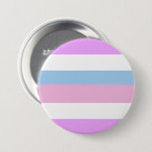 Intersekse vlag ronde button 7,6 cm (Voorkant /achterkant)