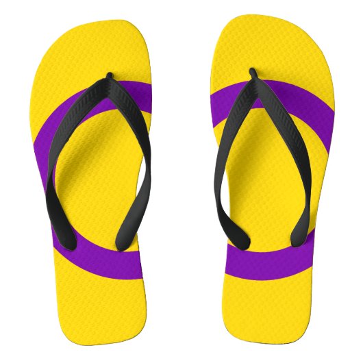 Intersekse vlag teenslippers (Voetbed)