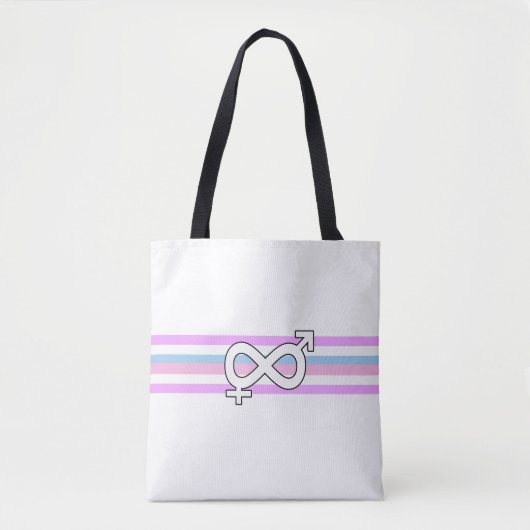 Intersekse vlag tote bag (Voorkant)