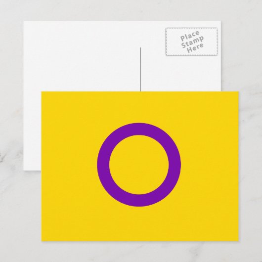 INTERSEKSUELE PRIDE BRIEFKAART (Voorkant / Achterkant)