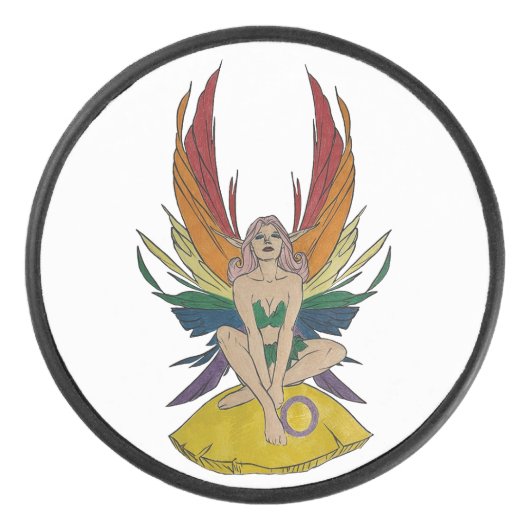Intersex Faerie Hockey Puck (Voorkant)