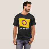Intersex Flag Intersex We Exist T-shirt (Voorkant volledig)