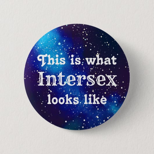 Intersex  Galaxy Identity Ronde Button 5,7 Cm (Voorkant)