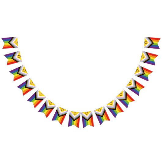 Intersex Inclusief progressieve geprivilegieerde v Vlaggetjes (Alle)