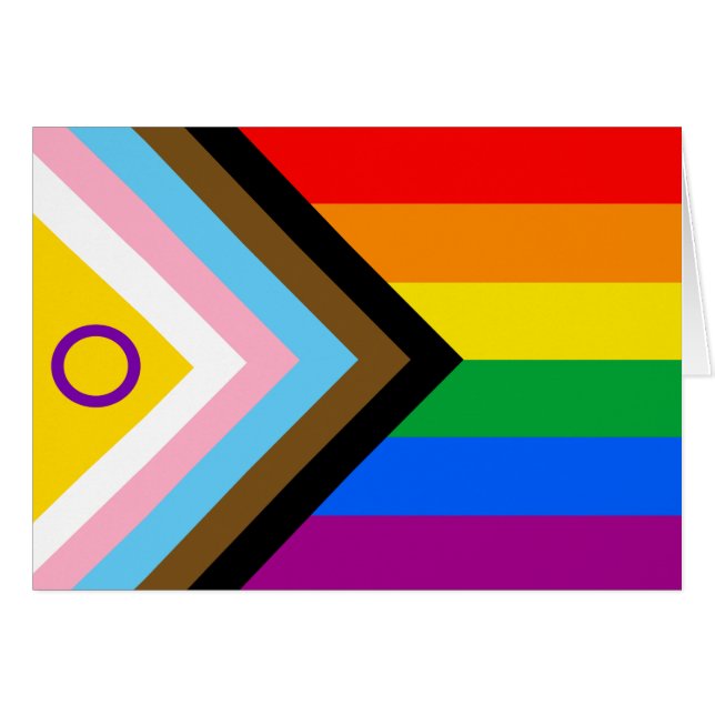 Intersex Inclusive Progress Pride Flag (Voorkant Horizontaal)