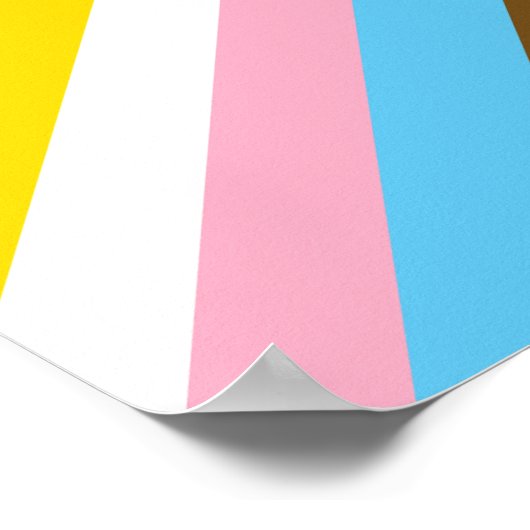 Intersex Inclusive Progress Pride Flag Poster (Hoek)