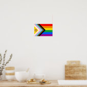 Intersex Inclusive Progress Pride Flag Poster (Keuken)