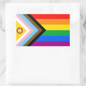 Intersex Inclusive Progress Pride Flag Rechthoekige Sticker (Tas)