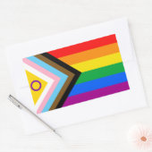 Intersex Inclusive Progress Pride Flag Rechthoekige Sticker (Envelop)