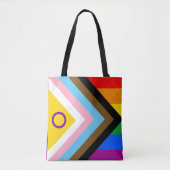 Intersex Inclusive Progress Pride Flag Tote Bag (Voorkant)
