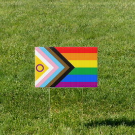 Intersex Inclusive Progress Pride Tuinbord