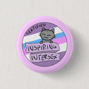 Intersex inspireren ronde button 3,2 cm
