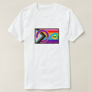 Intersex Neurodivergent Progressive Pride Flag T-shirt