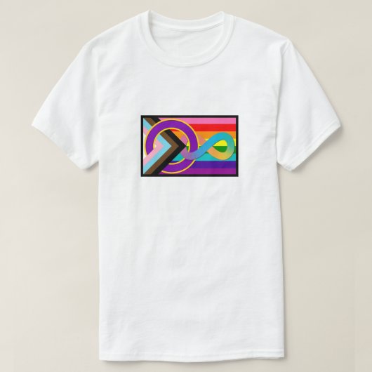 Intersex Neurodivergent Progressive Pride Flag T-shirt (Design voorkant)