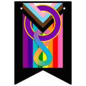 Intersex Neurodivergent Progressive Pride Flag Vlaggetjes (Eerste vlag)