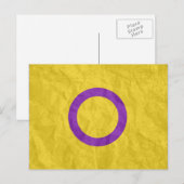INTERSEX PRIDE BRIEFKAART (Voorkant / Achterkant)