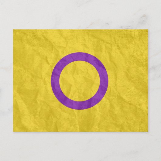 INTERSEX PRIDE BRIEFKAART (Voorkant)