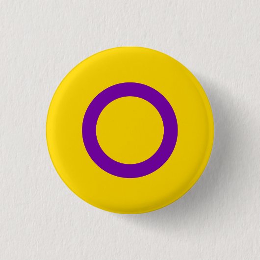 Intersex Pride Button (Circle) (Voorkant)
