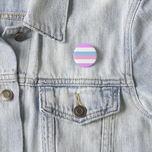 Intersex Pride Button (Stripes) (In situ)