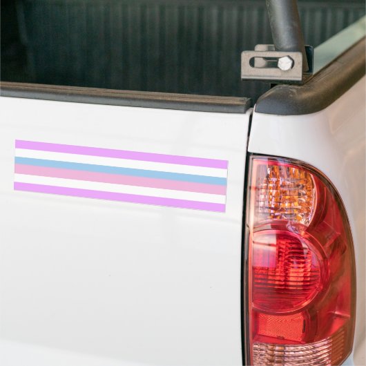 INTERSEX PRIDE FLAG BAR BUMPERSTICKER (Op Truck)