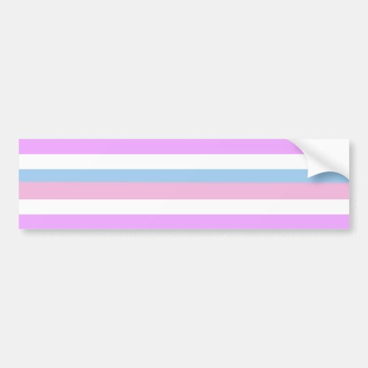 INTERSEX PRIDE FLAG BAR BUMPERSTICKER (Voorkant)