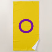 Intersex Pride flag Beach Towel Strandlaken (Voorkant)