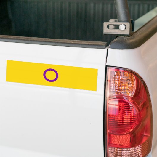 Intersex Pride Flag Bumpersticker (Op Truck)