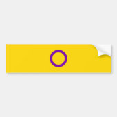 Intersex Pride Flag Bumpersticker (Voorkant)