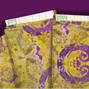Intersex Pride Flag Colors Dragon Damask Fabric Stof