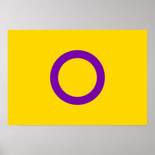 Intersex Pride flag Poster (Voorkant)