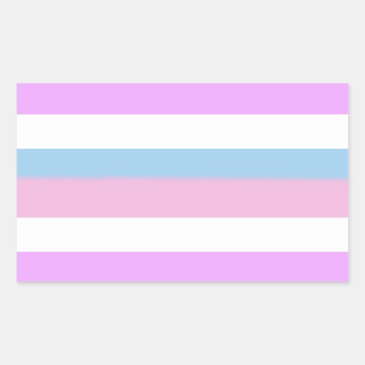 Intersex Pride Flag Rechthoekige Sticker (Voorkant)