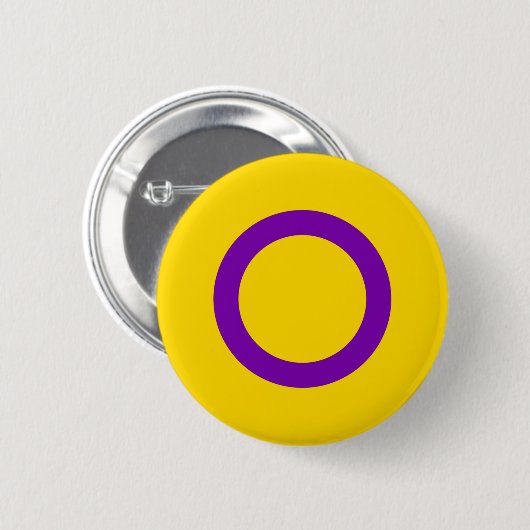Intersex Pride Flag Ronde Button 5,7 Cm (Voorkant /achterkant)