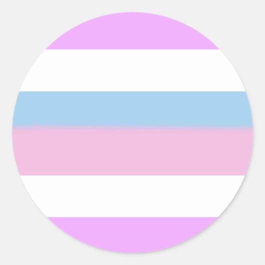 Intersex Pride Flag Ronde Sticker (Voorkant)