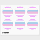 Intersex Pride Flag Ronde Sticker (Vel)