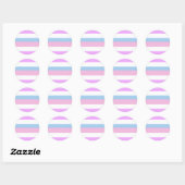 Intersex Pride Flag Ronde Sticker (Vel)